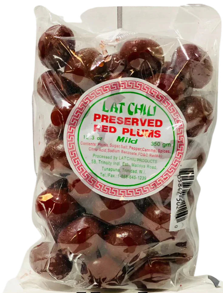 Preserved Red Plums Mild - Lat Chiu - 350g