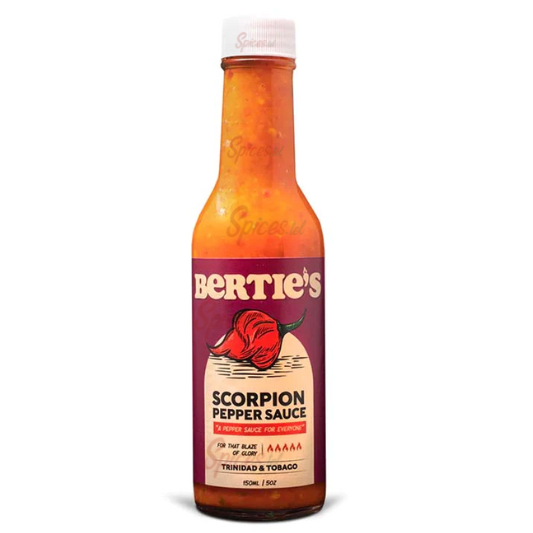 Scorpion Pepper Sauce - Bertie's - 150ml