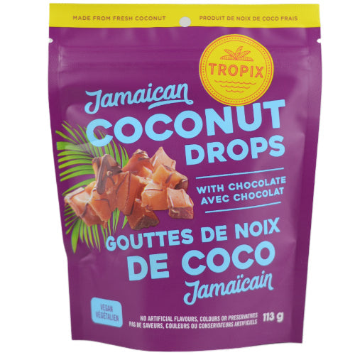 Chocolate Coconut Drops - Tropix - 113g