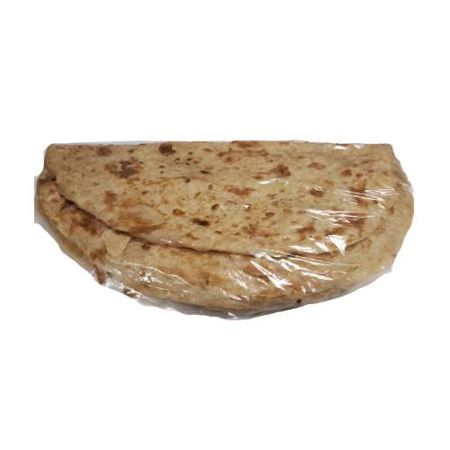 Whole Wheat Paratha 2 Pack - Sealed in Plastic - Freshly Cooked.