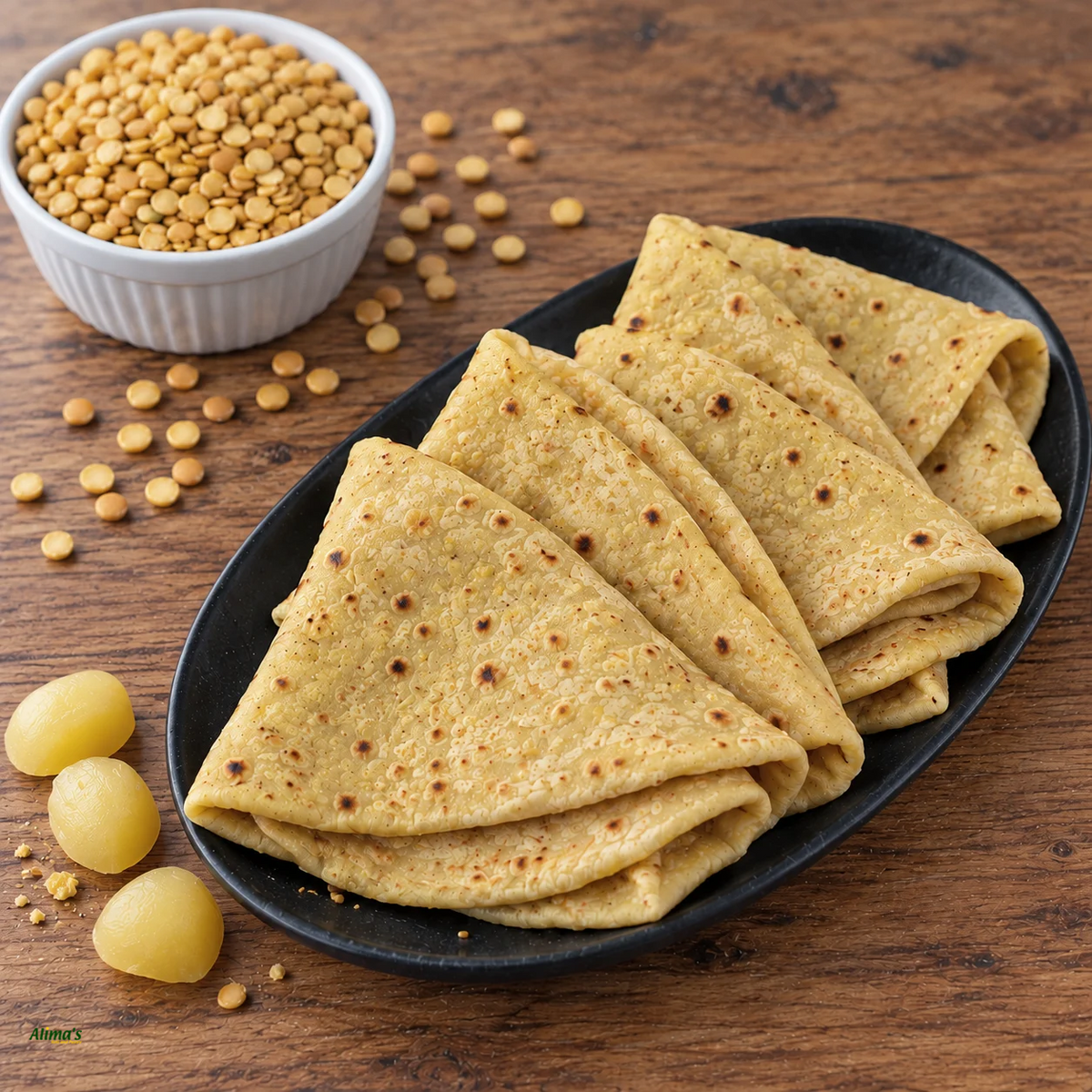 Dhalpuri 3 Pack - Sealed in Plastic - Freshly Cooked.