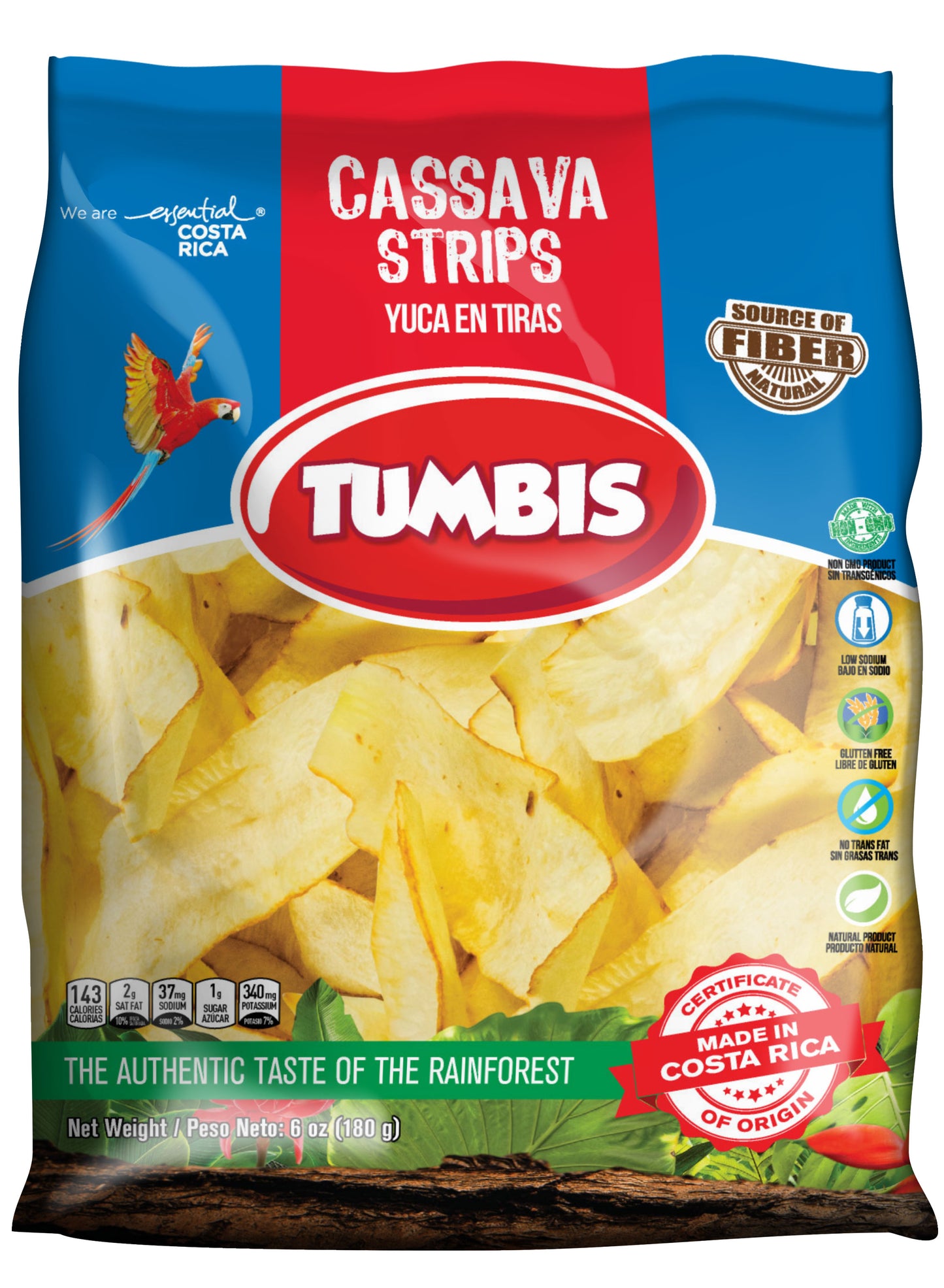 Cassava Strips by Tumbis - Costa Rica