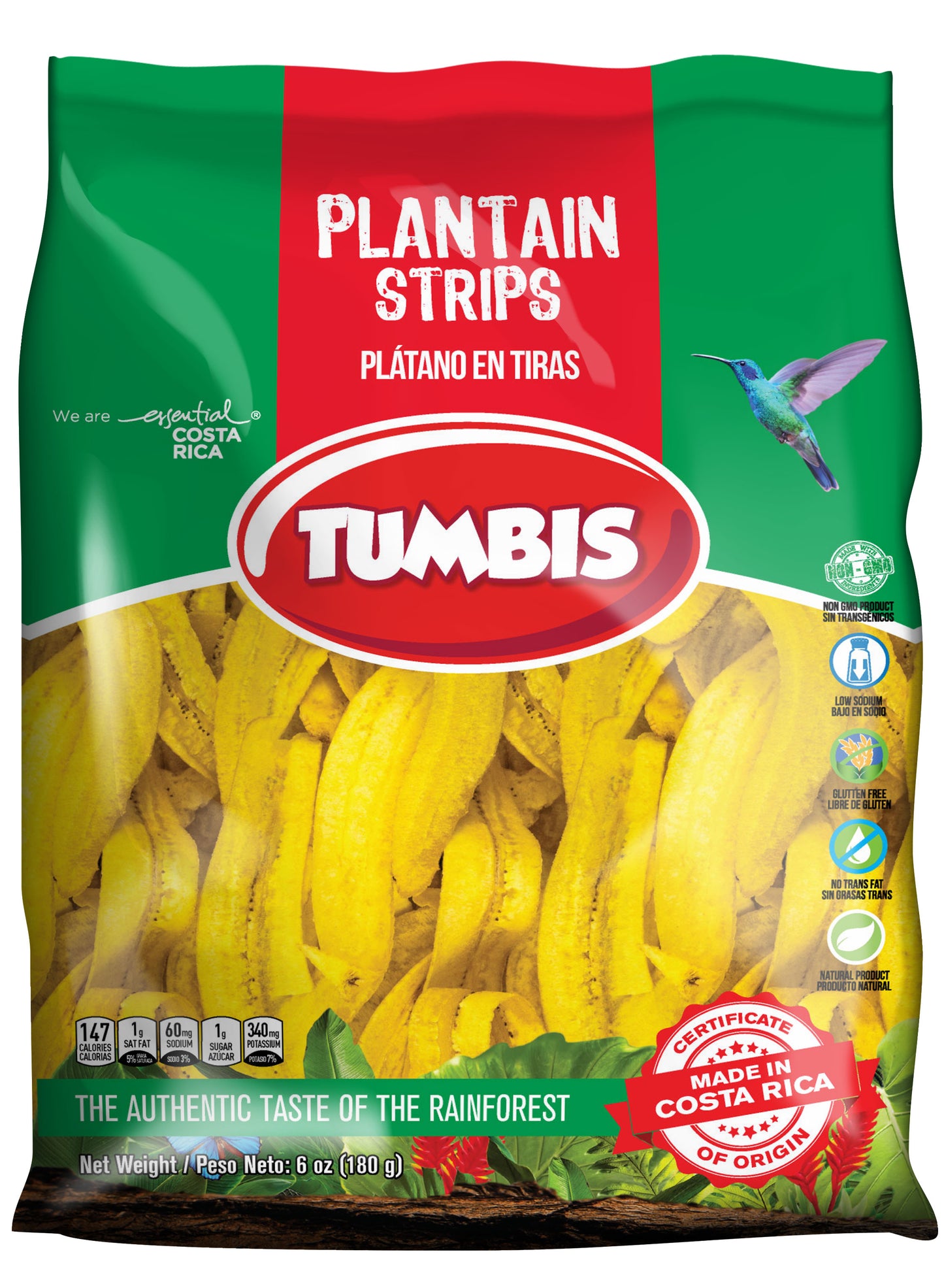 Green Plantain Strips by Tumbis - Costa Rica