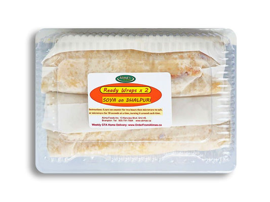 Ready Wraps -  Veggie Delite - Peas/Carrots/Soy on Dhalpuri